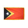 3X5' COL NYL-GLO EAST TIMOR TIMORSE W/FRINGE FLAG