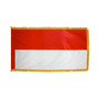 3X5' COL NYL-GLO INDONESIA INDONESIAN W/FRINGE FLAG