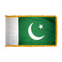 3X5' COL NYL-GLO PAKISTAN PAKISTANI PAKISTANIAN W/FRINGE FLAG