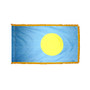 3X5' COL NYL-GLO PALAU PALAUAN W/FRINGE FLAG