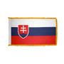 3X5' COL NYL-GLO SLOVAK REPUBLIC SLOVAKIA SLOVAKIAN W/FRINGE FLAG