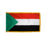3X5' COL NYL-GLO SUDAN SUDANESE W/FRINGE FLAG