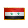 3X5' COL NYL-GLO SYRIA SYRIAN W/FRINGE FLAG