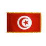 3X5' COL NYL-GLO TUNISIA TUNISIAN W/FRINGE FLAG
