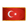 3X5' COL NYL-GLO TURKEY TURKISH W/FRINGE FLAG