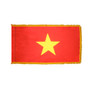 3X5' COL NYL-GLO VIETNAM VIETNAMESE W/FRINGE FLAG