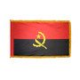 4X6' COL NYL-GLO ANGOLA ANGOLAN W/FRINGE FLAG