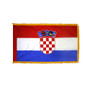 4X6'  COL NYL-GLO CROATIA CROATIAN W/FRINGE FLAG