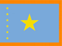 4X6' COL NYL-GLO DEMOCRATIC REPUBLIC OF CONGO CONGOLESE W/FRINGE FLAG