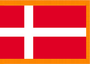 4X6' COL NYL-GLO DENMARK DANISH DANES W/FRINGE FLAG