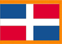4X6' COL NYL-GLO DOMIN REP CIVIL W/FRINGE FLAG