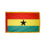 4X6' COL NYL-GLO GHANA GHANAIAN W/FRINGE FLAG