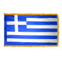 4X6' COL NYL-GLO GREECE GRECIAN GREEK W/FRINGE FLAG
