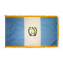 4X6' COL NYL-GLO GUATEMALA GOVERNMENT GUATEMALAN W/FRINGE FLAG