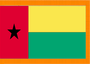 4X6' COL NYL-GLO GUINEA GUINEAN W/FRINGE FLAG