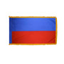 4X6' COL NYL-GLO HAITI CIVIL HAITIAN W/FRINGE FLAG