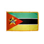 4X6' COL NYL-GLO MOZAMBIQUE MOZAMBICAN W/FRINGE FLAG 4X6' COL NYL-GLO MOZAMBIQUE MOZAMBICAN W/FRINGE FLAG