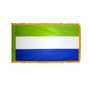 4X6' COL NYL-GLO SIERRA LEONE CREOLE W/FRINGE FLAG