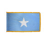 4X6' COL NYL-GLO SOMALIA SOMALI SOMALIAN W/FRINGE FLAG