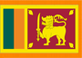 4X6' COL NYL-GLO SRI LANKA LANKAN W/FRINGE FLAG