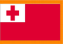 4X6' COL NYL-GLO TONGA TONGAN W/ FRINGE FLAG