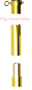 71G 7FT X 1 IN GOLD ALUM POLE - 555350