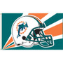 3X5 FT POLY NFL MIAMI DOLPHINS FLAG - 1373