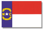 NORTH CAROLINA NC State Flag US State Flags 2x3 ft Polyester TT38