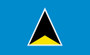 St. Lucia International Flag 3x5 ft Polyester P198 St. Lucia International Flag 3x5 ft Polyester P198