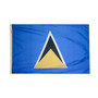 12X18'' NYL-GLO ST LUCIA LUCIAN FLAG