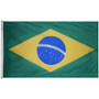 12X18'' NYL-GLO BRAZIL BRAZILIAN FLAG