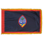 3X5' COL NYL-GLO GUAM FLAG FRINGE FLAG