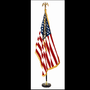 MAHOGANY INDOOR US FLAG SET 35X-SIG - 1083671