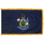 3X5' COL NYL-GLO MAINE FRINGE FLAG