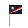 4X6 IN EB MARSHALL ISLANDS MARSHALLESE FLAG MTD 12PK - 214151