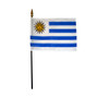 4X6 IN EB URUGUAY URUGUYAN FLAG MTD 12PK - 210148