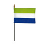 4X6 IN EB SIERRA LEONE CREOLE FLAG MTD 12PK - 210122