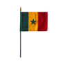 4X6 IN EB SENEGAL SENEGALESE FLAG MTD 12PK - 210120