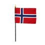 4X6 IN EB NORWAY NORWEGIAN FLAG MTD 12PK - 210104
