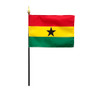 4X6 IN EB GHANA GHANAIAN FLAG MTD 12PK - 210055