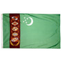 2X3' NYL-GLO TURKMENISTAN FLAG