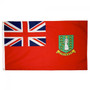 12X18'' NYL-GLO BRIT VIRGIN ISL. RED FLAG