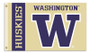 3X5 FT POLY WASHINGTON HUSKIES FLAG - 2767