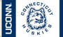 3X5 FT POLY CONNECTICUT HUSKIES FLAG - 2725