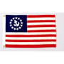 12X18'' NYL-GLO US YACHT ENSIGN DYED FLAG