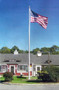 20 ft. X 4 in. Fiberglass One-Piece Flagpole for Home or Business -Residential Quality - 744950