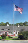 39 ft X 7 in Fiberglass One-Piece Flagpole for Home or Business - Commercial Quality - 744910