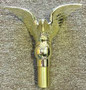 6-1/2" Metal Flying Eagle with Ferrule Gold - E-6 - 050000