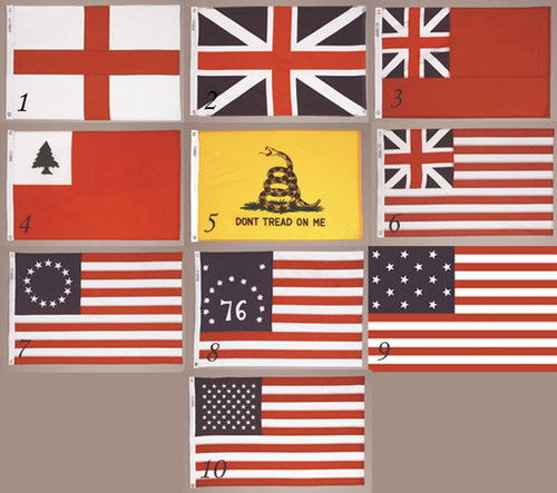 Annin Historical Nyl-Glo US Flag 2x3 ft - Set of 10 Flags - 313355