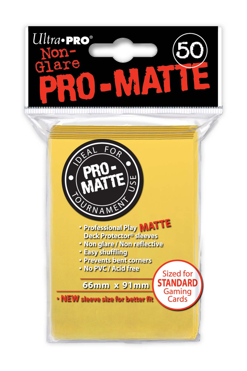 pro matte card sleeves Amazon.com: Ultra Pro 0598022 PRO-Matte (100 Count) Deck Protector Sleeves-Magic  The Gathering, Black, 2x50ct, 100 Pack : Toys & Games